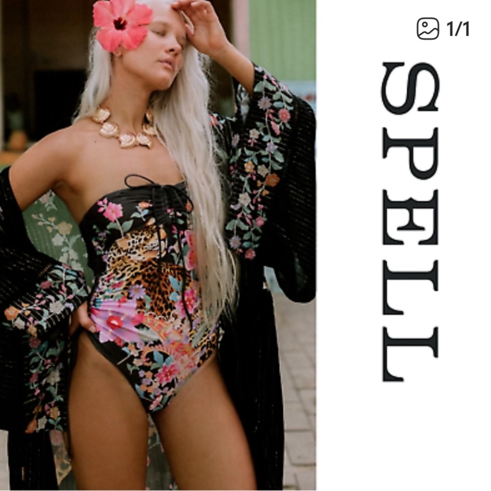 Spell Vibrant Floral and Leopard Swimsuit